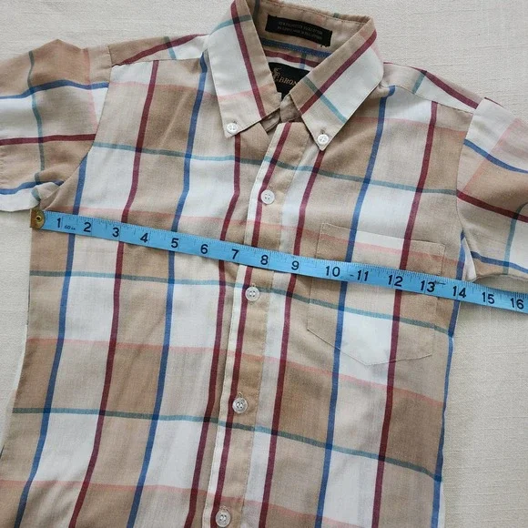 Vintage Plaid Buttondown Shirt kids 8 - Picture 8 of 9
